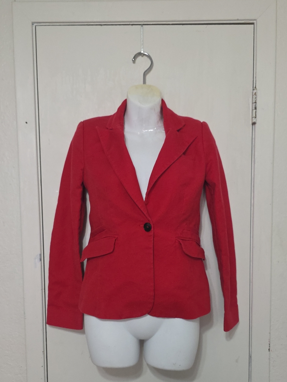 MNG Suit Blazer Jacket. Size (1). Red.